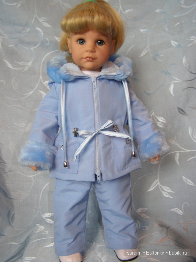 Розовый или голубой?! Зимний комплект для кукол Готц (фото 7)