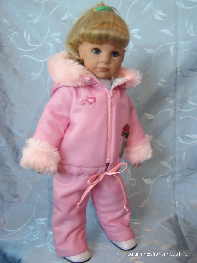 Розовый или голубой?! Зимний комплект для кукол Готц (фото 3)