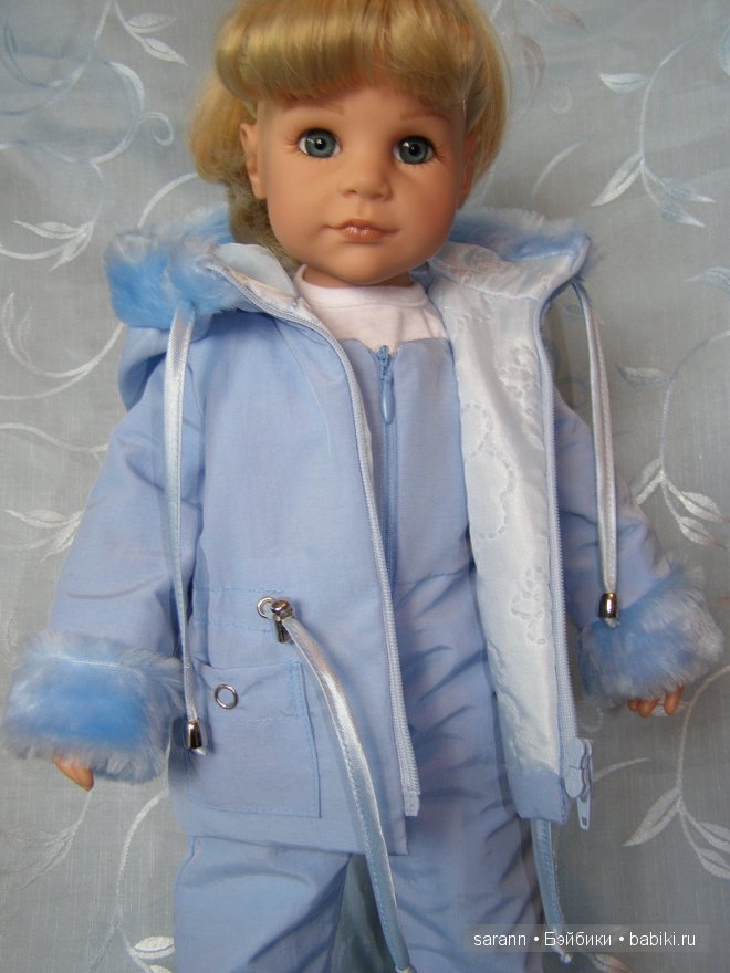 Розовый или голубой?! Зимний комплект для кукол Готц (фото 6)