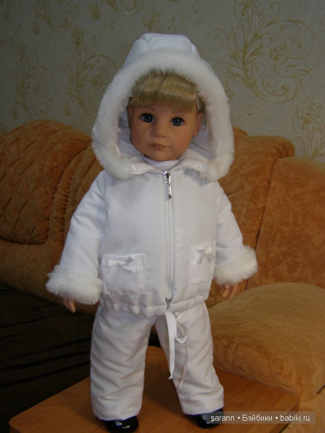 Белоснежное чудо! Зимний комбинезон для Готц