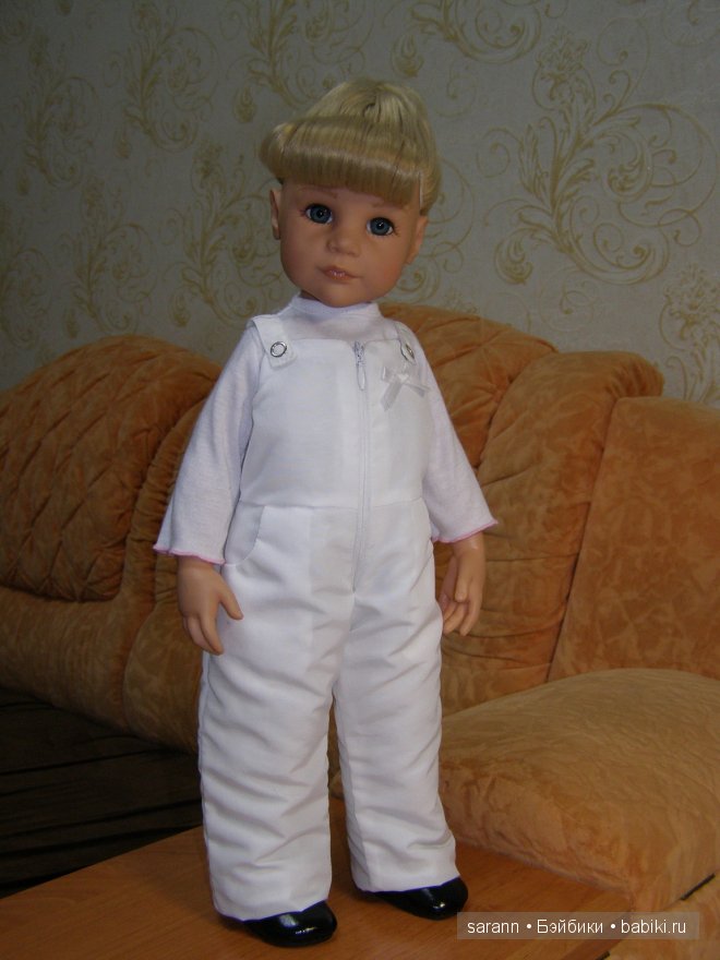Белоснежное чудо! Зимний комбинезон для Готц (фото 2)