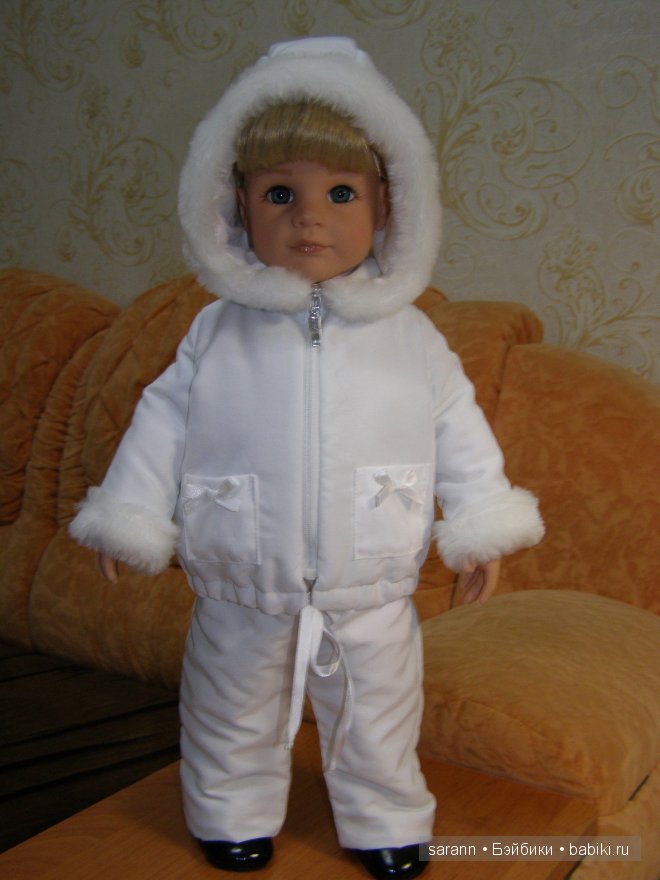 Белоснежное чудо! Зимний комбинезон для Готц