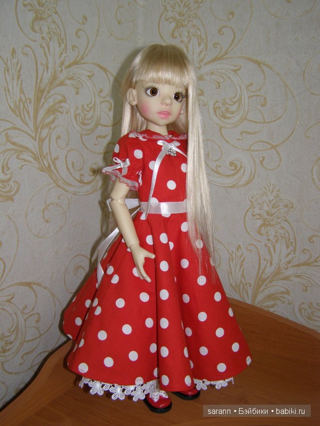 Платье в горошек для любимой Иззи! и немного обувочки | Бэйбики Платье в горошек для любимой Иззи! и немного обувочки (фото 3)
