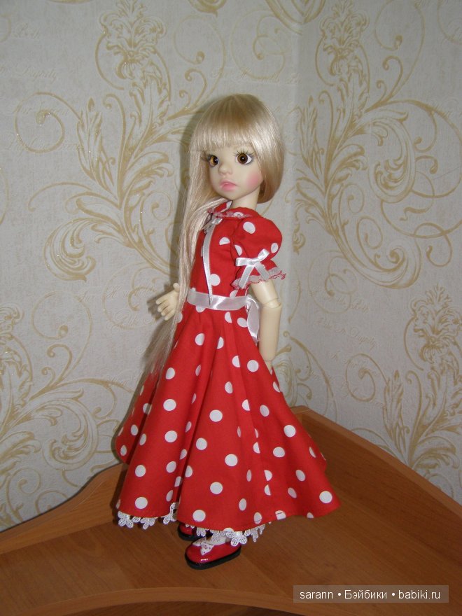 Платье в горошек для любимой Иззи! и немного обувочки | Бэйбики Платье в горошек для любимой Иззи! и немного обувочки (фото 4)
