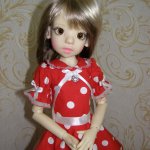 Платье в горошек для любимой Иззи! и немного обувочки...