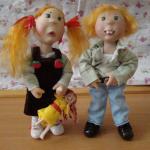 Мастер-класс от Ирины Кондрашовой - Мои куклы из пластики и проволочного каркаса. Сорванец и паинька