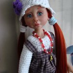 Девочка с собачкой. Авторская кукла Кондрашовой Ирины