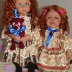 Сестренки-путешественницы. Авторские куклы Кондрашовой Ирины