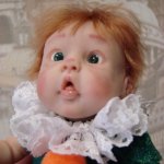 Мои авторские глазки. Как они смотрятся на кукле