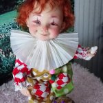 Клоун. Авторская кукла Кондрашовой Ирины