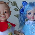 Буратино и Мальвина. Авторские куклы Ирины Кондрашовой
