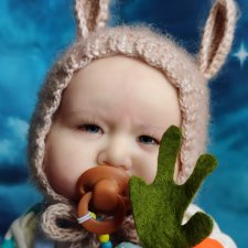 И я с новогодним зайкой