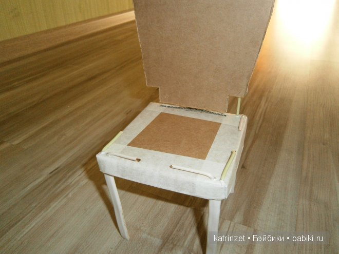 Как я делала стульчик для куклы. Мастер класс (фото 5)