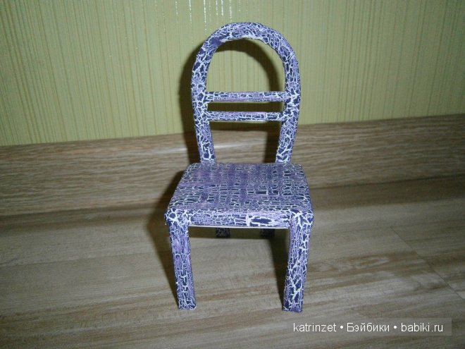 Стульчик для куклы Тосички. Мастер класс