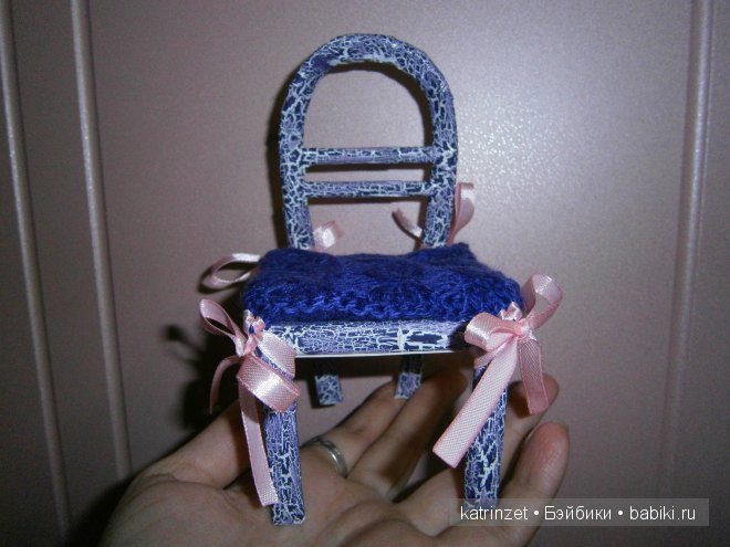 Стульчик для куклы Тосички. Мастер класс