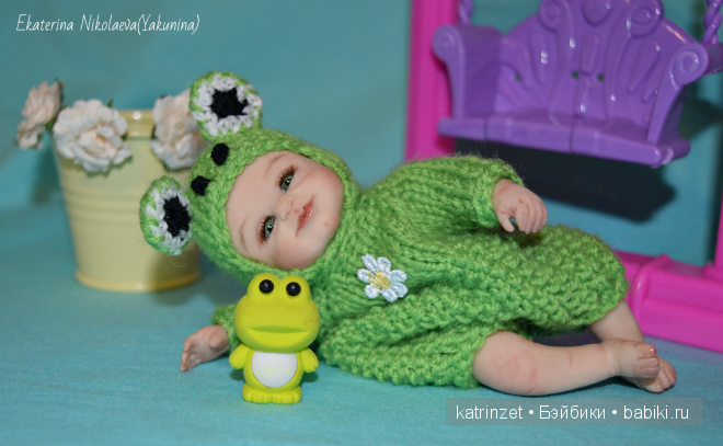 Мои предновогодние малыши-карандаши. Лягушонок (фото 5)