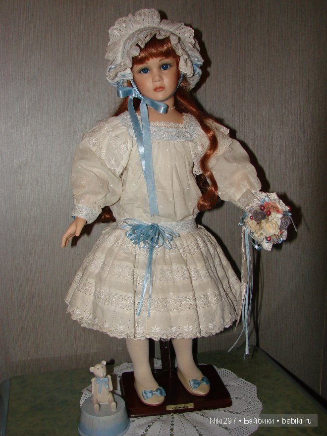 Прекрасная Amelia, фарфоровая кукла от Памелы Филлипс (фото 5)