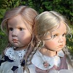 Летние девочки - редкие белокурые красавицы от Хильдегард Гюнцель для Walterhäuser Puppenmanufaktur