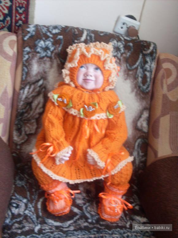 Ангелина, кукла, полимерная глина.