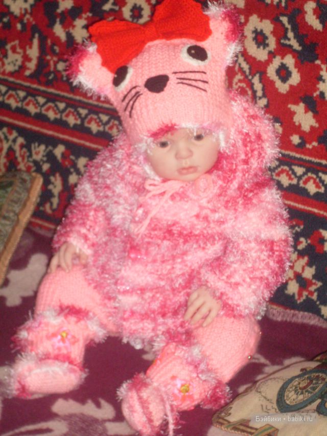 одежда своими руками, вязанный комплект.