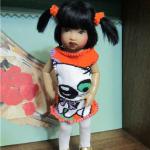 Рыже-оранжевое настроение. Одежда для куколок Helen Kish