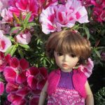 Новое вязаное платье нашего цветочка