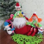 Праздничное настроение. Куклы БЖД и амигуруми.