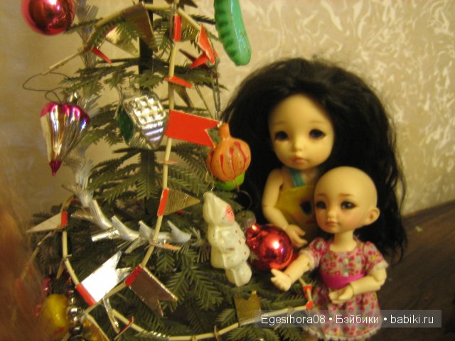 Как мы встречали Новый год! Шарнирные куклы