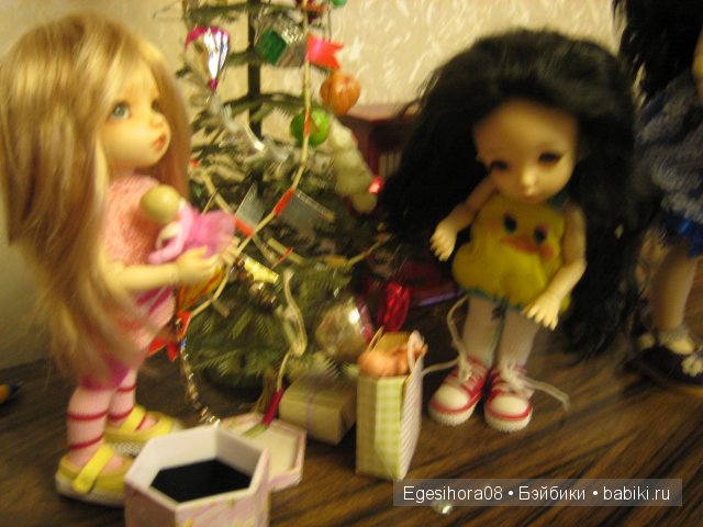 Как мы встречали Новый год! Шарнирные куклы