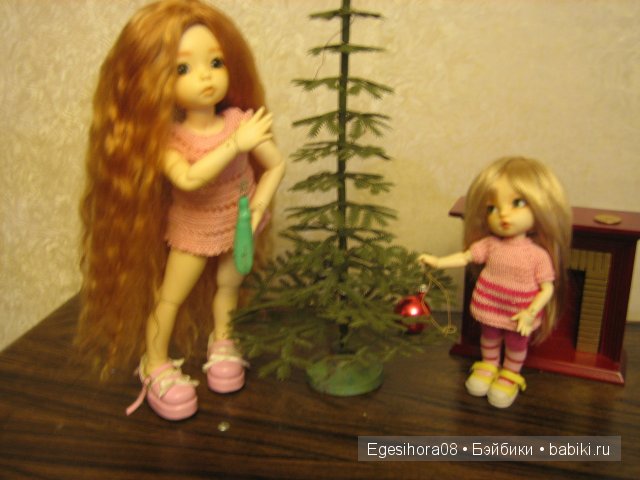 Как мы встречали Новый год! Шарнирные куклы (фото 7)