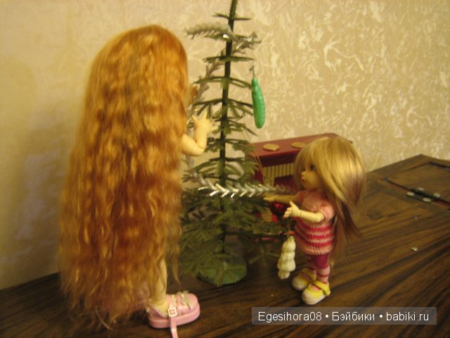 Как мы встречали Новый год! Шарнирные куклы (фото 8)