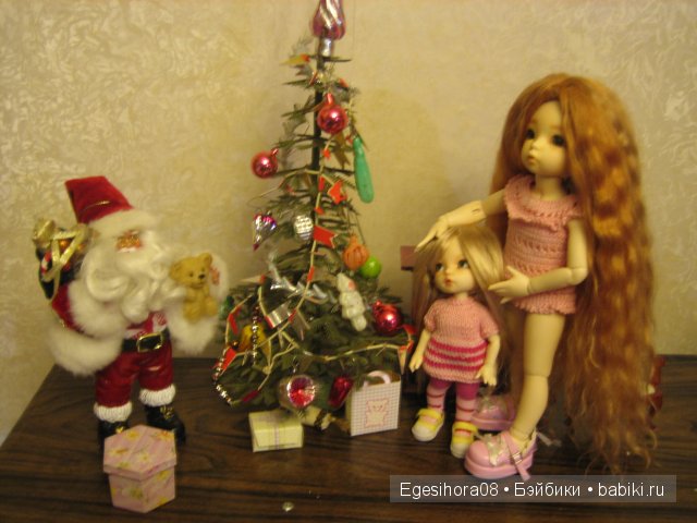 Как мы встречали Новый год! Шарнирные куклы