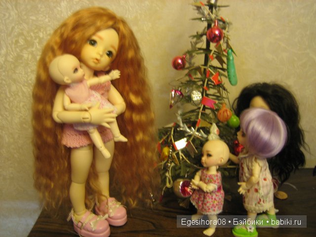 Как мы встречали Новый год! Шарнирные куклы