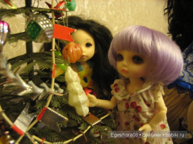 Как мы встречали Новый год! Шарнирные куклы