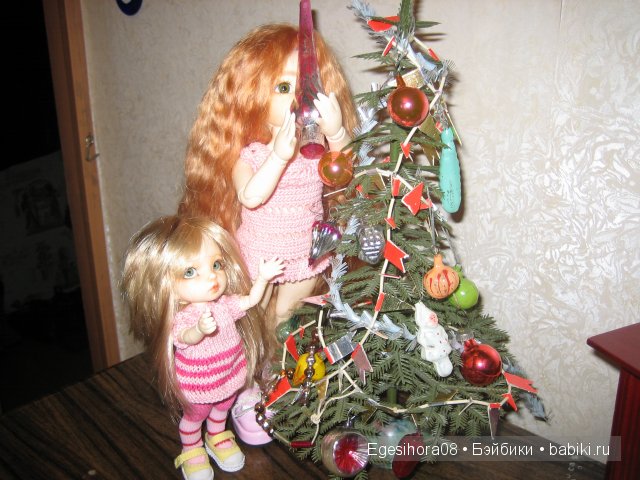 Как мы встречали Новый год! Шарнирные куклы (фото 10)