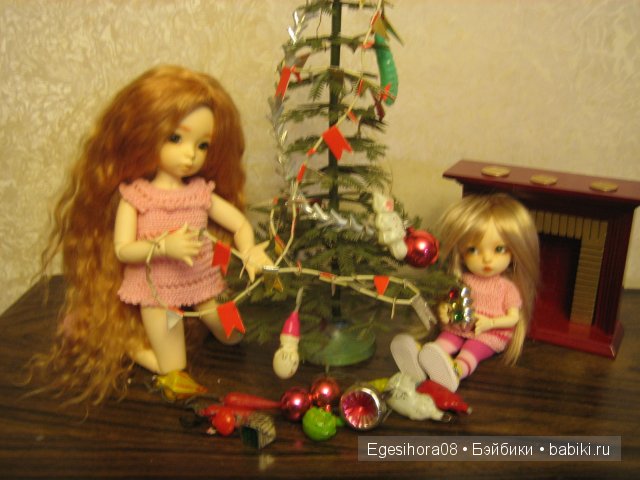 Как мы встречали Новый год! Шарнирные куклы (фото 9)