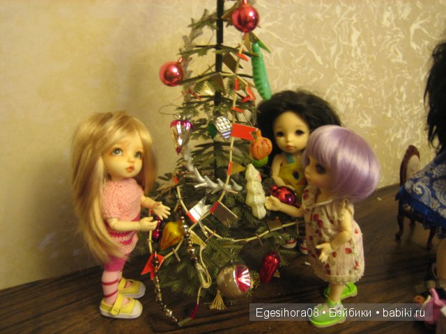 Как мы встречали Новый год! Шарнирные куклы