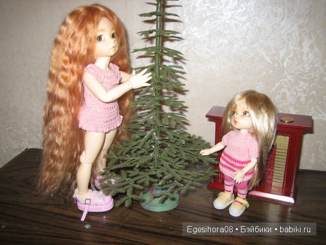 Как мы встречали Новый год! Шарнирные куклы (фото 5)