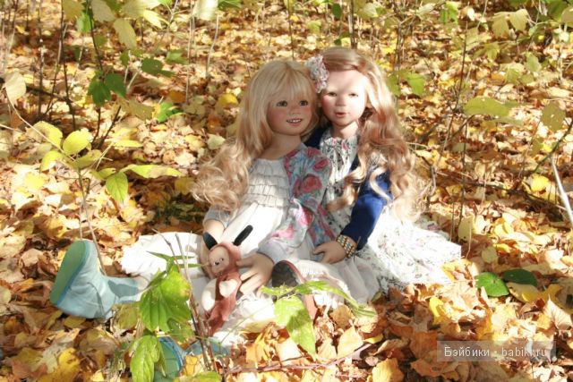 Tilda и Milla от Annette Himstedt. Прогулка в лесу