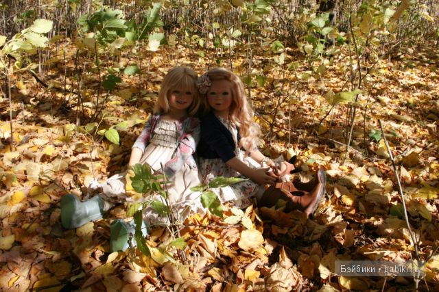 Tilda и Milla от Annette Himstedt. Прогулка в лесу