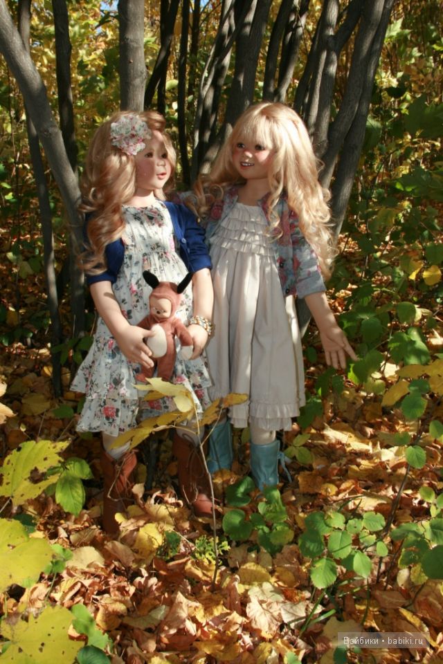 Tilda и Milla от Annette Himstedt. Прогулка в лесу