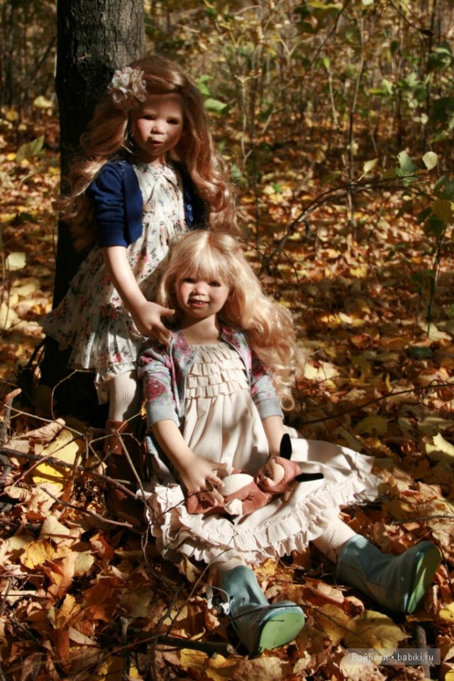 Tilda и Milla от Annette Himstedt. Прогулка в лесу