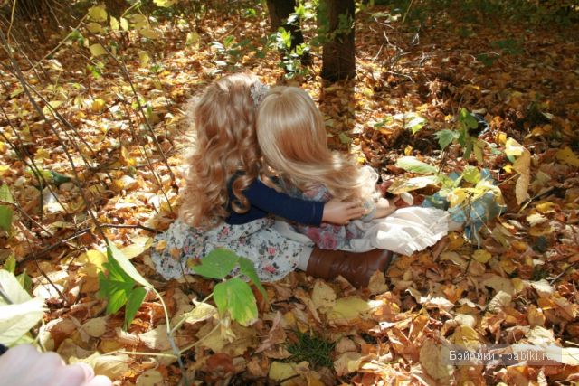Tilda и Milla от Annette Himstedt. Прогулка в лесу
