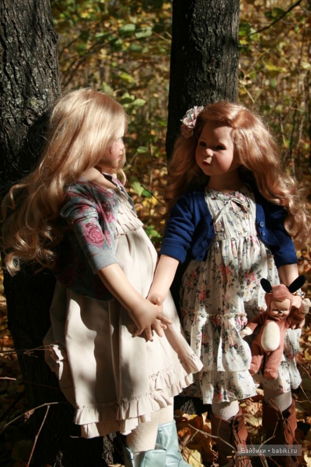 Tilda и Milla от Annette Himstedt. Прогулка в лесу