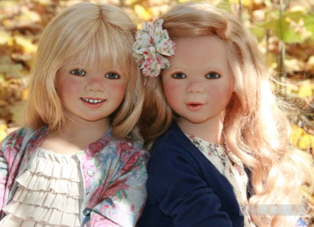 Tilda и Milla от Annette Himstedt. Прогулка в лесу