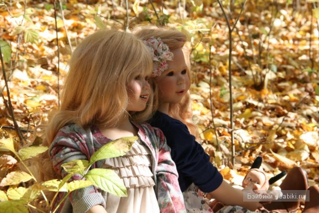 Tilda и Milla от Annette Himstedt. Прогулка в лесу