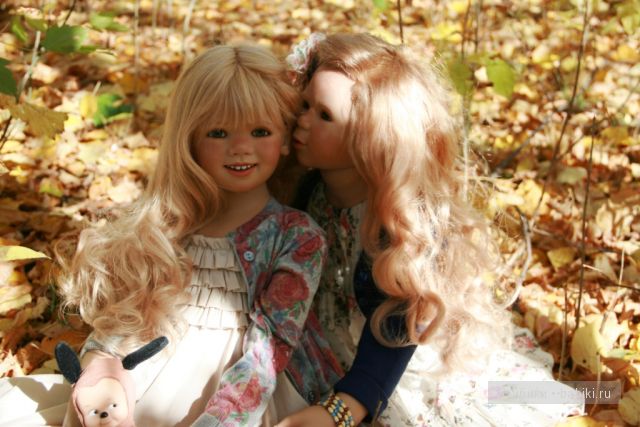 Tilda и Milla от Annette Himstedt. Прогулка в лесу