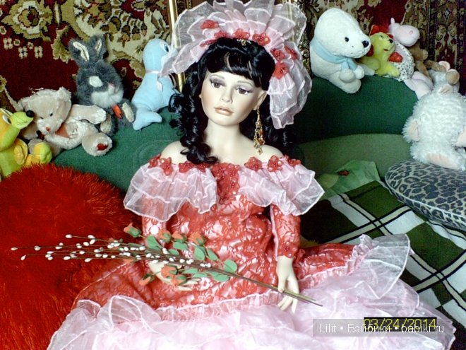 Страстная Кармен, фарфоровая кукла от Donna Rubert (фото 4)