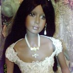 Новый наряд для фарфороваой куклы Жасмин к Новому году