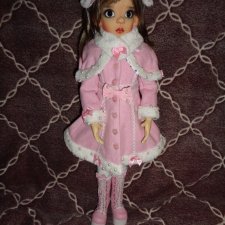 Аутфит зимний от Jpopdolls на кукол БЖД, размера МСД, Kaye Wiggs, Iplehouse
